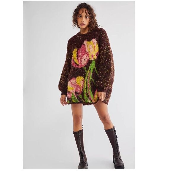 Free People Color Me Cozy Sweater - Picture 1 of 8